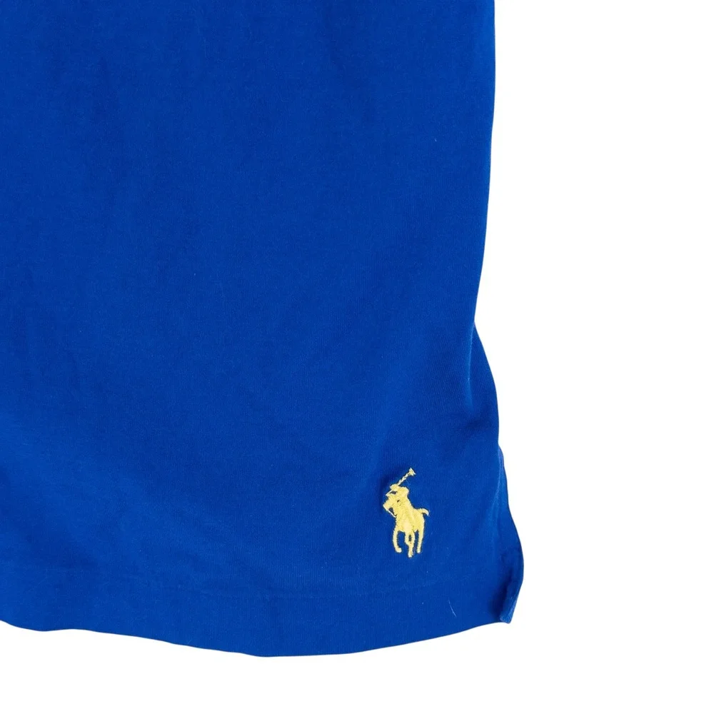 Polo Golf Ralph Lauren Polo Shirt Men's Large Blue Pima Cotton Short Sleeve Pony
